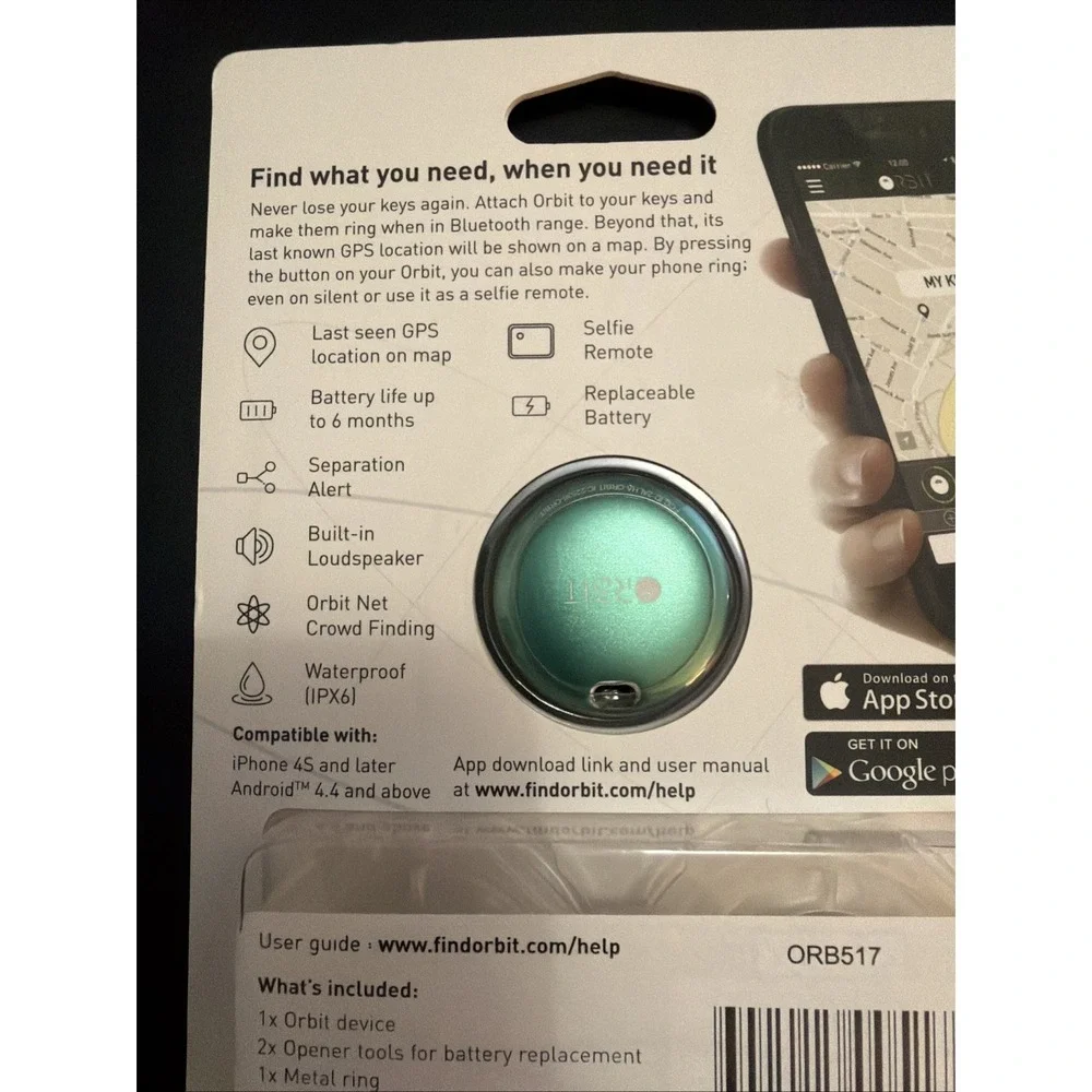 Orbit - Find Your Keys, Find Your Phone And Take A Selfie - Emerald Green